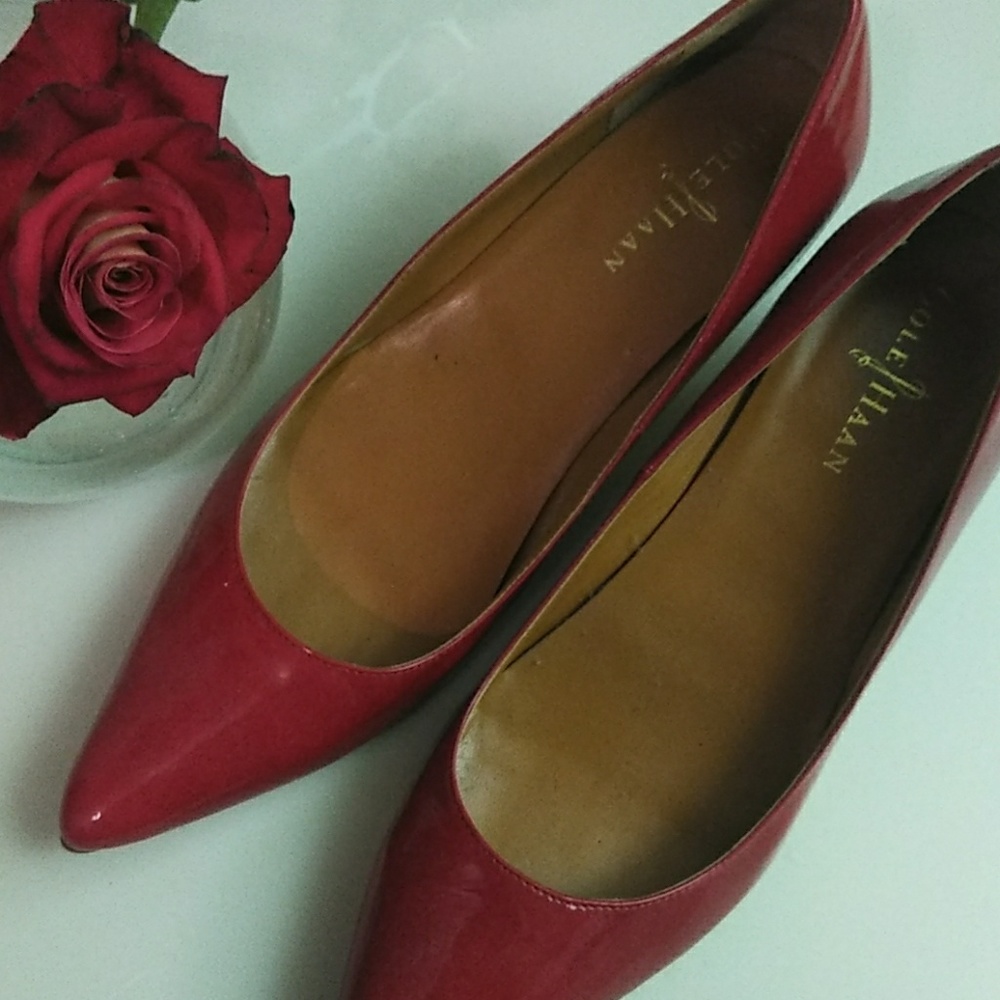 Cole Haan red heels never worn